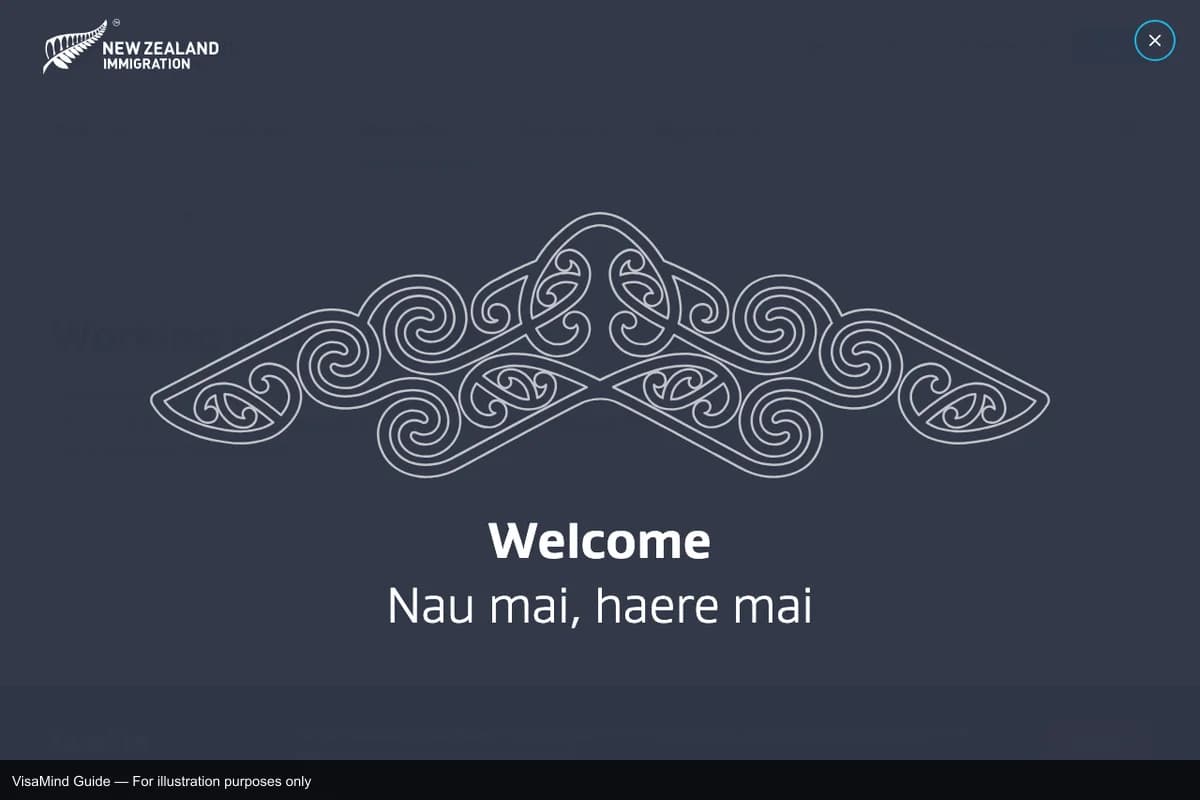 First page of INZ 1025 form